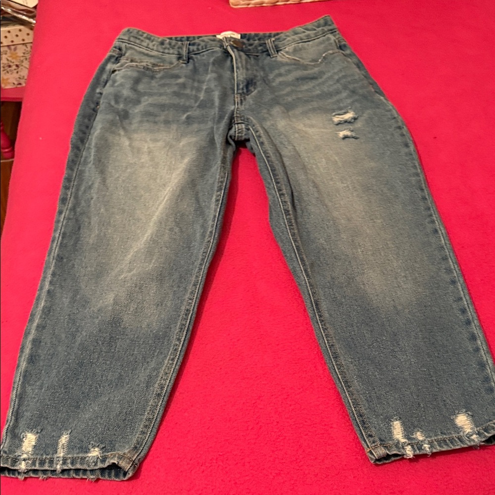 Westbound Women's Light Blue Cropped Jeans